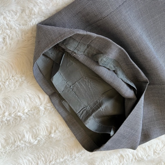 LOFT High Waisted Wide Leg Wool Silk Blend Trouser Pant sz 4 - Picture 10 of 10